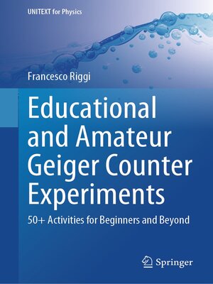 cover image of Educational and Amateur Geiger Counter Experiments